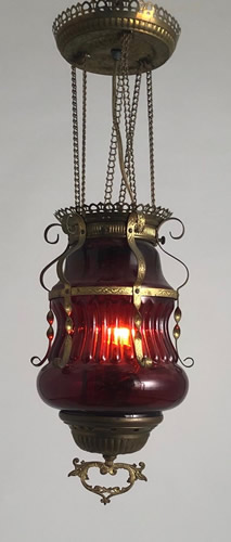 Eastlake Oil Pull down Fixture